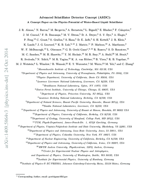 (PDF) Advanced Scintillator Detector Concept (ASDC): A Concept Paper on ...