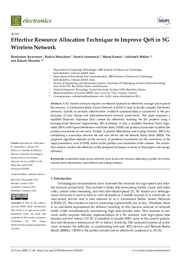 (PDF) Effective Resource Allocation Technique to Improve QoS in 5G ...