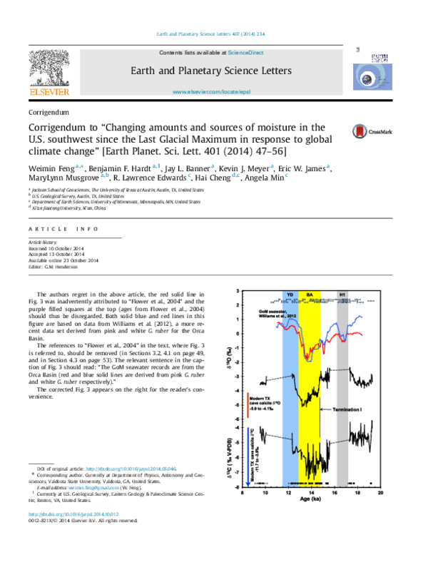 (PDF) Corrigendum to “Changing amounts and sources of moisture in the U ...