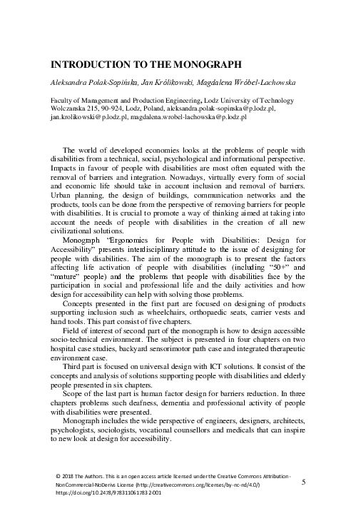 (PDF) Introduction to the Monograph