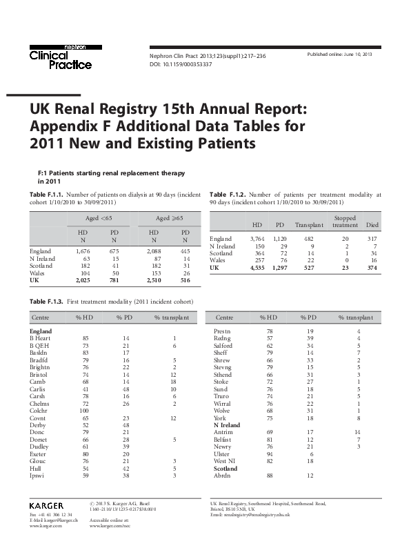 (PDF) UK Renal Registry 15th Annual Report: Appendix F Additional Data ...
